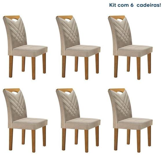 Imagem de Conjunto 6 Cadeiras Estofadas Texas Ype/Jacar