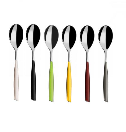Imagem de Conjunto 6 Colheres Sopa Mesa Posta Colorido Glamour Bugatti