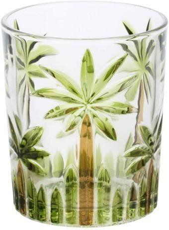 Imagem de Conjunto 6 Copos Baixos Palm Tree Handpaint 340 ml Wolff