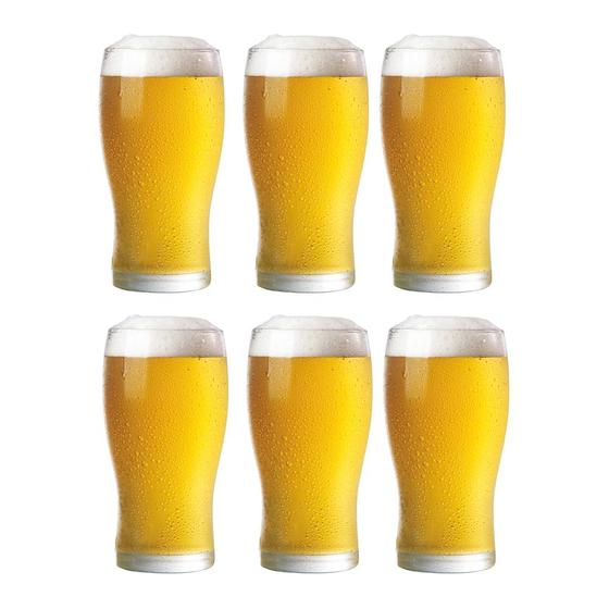 Imagem de Conjunto 6 Copos Tulipa Chopp Cerveja Vidro 320ml