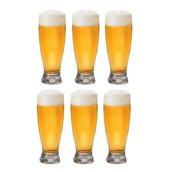 Imagem de Conjunto 6 Copos Tulipa Chopp Cerveja Vidro Bar 325ml