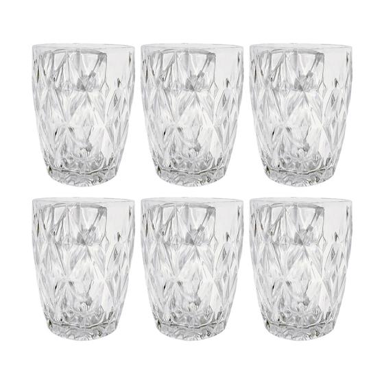 Imagem de Conjunto 6 Copos Vidro Diamante 275ml Class Home
