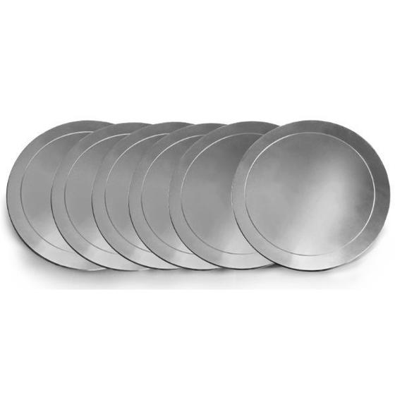 Conjunto 6 Porta Copos Redondo Inox Kw019 Metvisa Menor preço em Conjunto 6 Porta Copos Redondo Inox Kw019 Metvisa