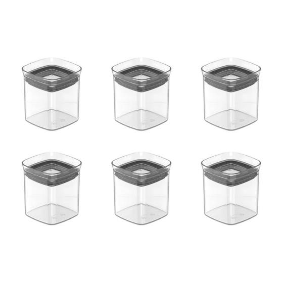 Imagem de Conjunto 6 Potes Herméticos Porta Mantimentos Block 150ml OU