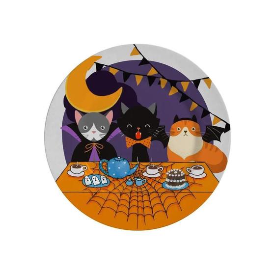 Imagem de Conjunto 6 Pratos Sobremesa Halloween Alleanza Cerâmica 21cm