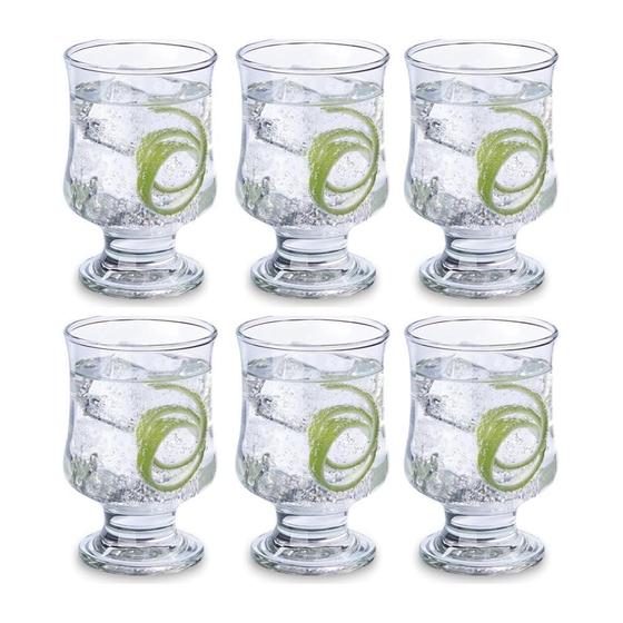 Imagem de Conjunto 6 Taças Bouquet Sobremesa Drink Vidro 250Ml