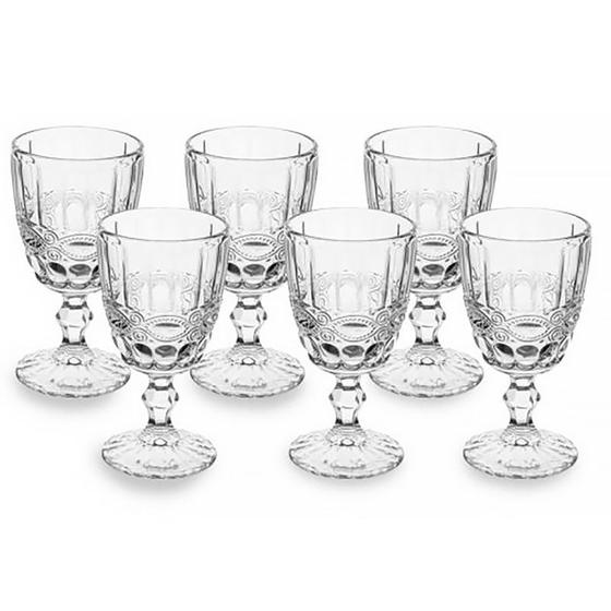 Imagem de Conjunto 6 Taças de Água de Cristal Libélula Transparente 300ml 6479 - Lyor