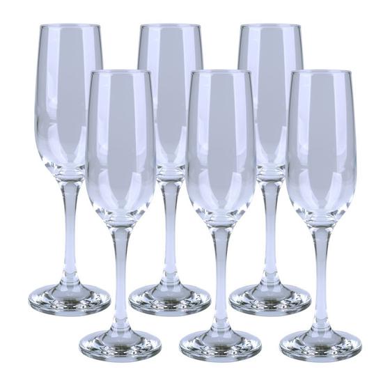 Conjunto 6 Taças de Champanhe 215ml Ballena Cazza Menor preço em Conjunto 6 Taças de Champanhe 215ml Ballena Cazza