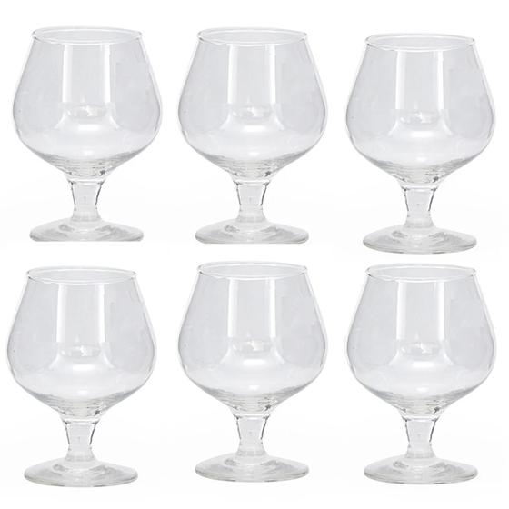 Imagem de Conjunto 6 Taças em Vidro  P/ Conhaque 250ml