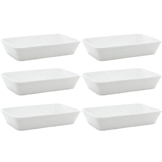 Imagem de Conjunto 6 Travessas de Porcelana para Restaurante Buffet 1,