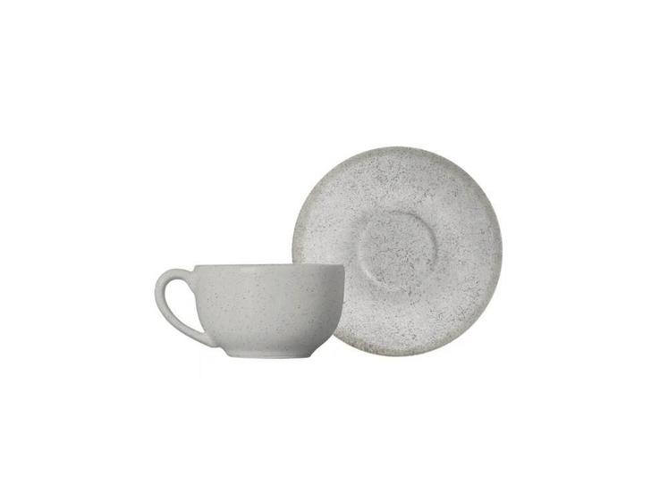 Imagem de Conjunto 6 Xícara Chá com Pires Coup Concrete 250ml Alleanza