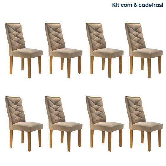 Imagem de Conjunto 8 Cadeiras Estofadas Germany