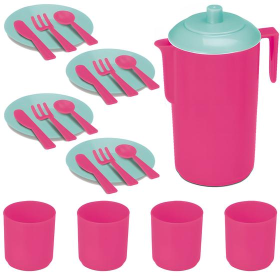 Imagem de Conjunto Acessórios Doce Cozinha Infantil Meninas Rosa Cardoso Toys