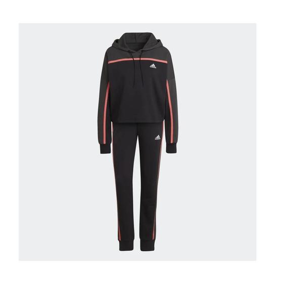 Conjunto Adidas sportswear subtle block Feminino - Preto Menor preço em Conjunto Adidas sportswear subtle block Feminino - Preto