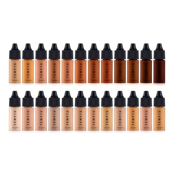 Imagem de Conjunto Airbrush Foundation TEMPTU Perfect Canvas - 7ml x 24 Unidades