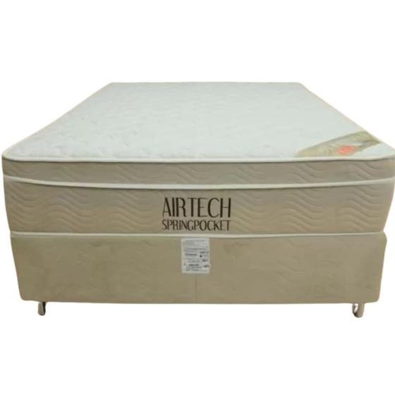 Imagem de Conjunto Airtech Casal Ortobom - Medidas 138x188x66