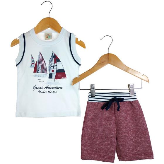 Imagem de Conjunto Alekids  Regata e Bermuda Sea