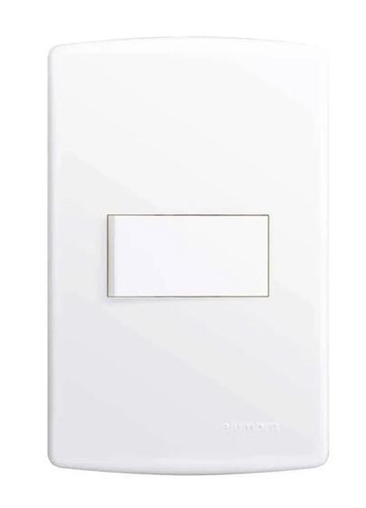 Imagem de Conjunto Alumbra SIENA 4x2 Interruptor Simples 10A
