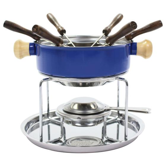 Conjunto Aparelho Para Fondue Aço Inox Colors Menor preço em Conjunto Aparelho Para Fondue Aço Inox Colors