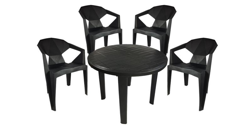 Imagem de Conjunto Área Externa Mesa Meet Com 4 Cadeiras
