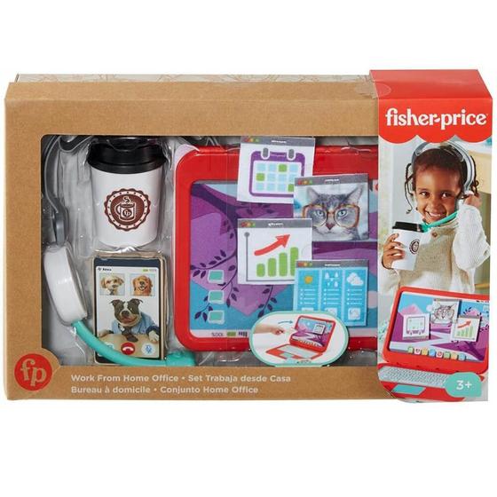 Conjunto atividade home office fisher price mattel Tapete e Centro de