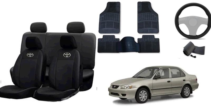 Imagem de Conjunto Automotivo Corolla 98-03: Capas, Volante e Tapetes Premium