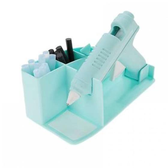 Conjunto Azul Pistola para Cola Quente Glue Gun Kit We R 110V Wer