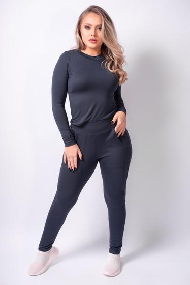 Imagem de Conjunto Azzam Viscose Stretch Premium Azul Sintonia