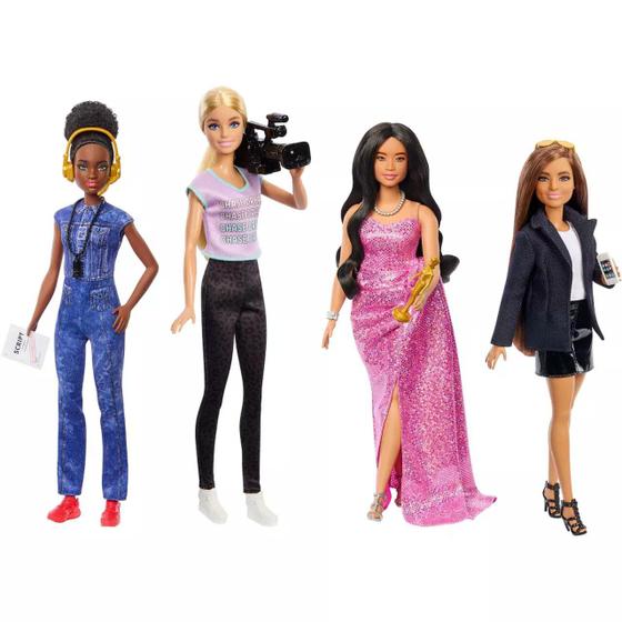 Imagem de Conjunto Barbie 4 Bonecas Mulheres Do Cinema Mattel - HRG54