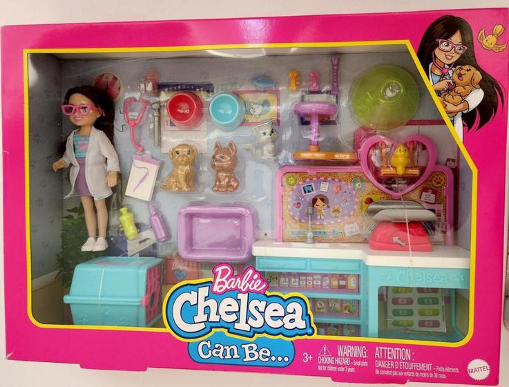 Imagem de Conjunto Barbie Chelsea I can be Veterinaria Playset Mattel