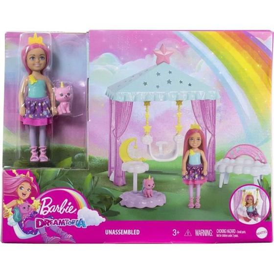 Imagem de Conjunto Barbie Dreamtopia Chelsea Balanço Mágico Mattel