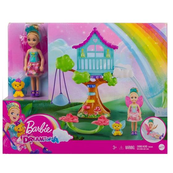 Imagem de Conjunto Barbie Dreamtopia - Chelsea - Casa de Árvore nas Nuvens - Mattel