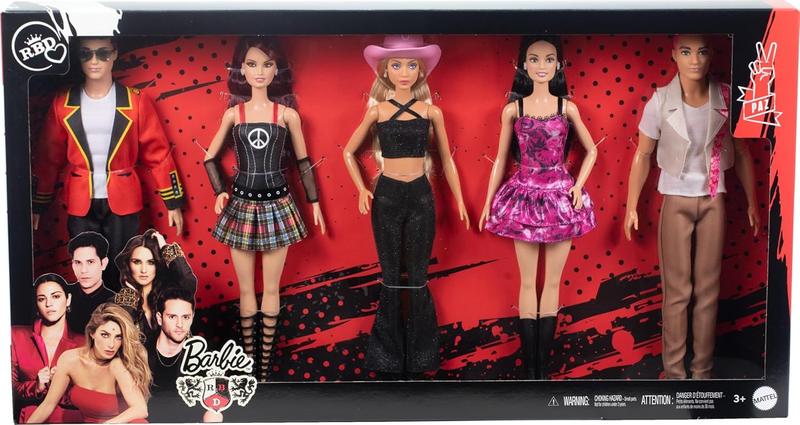 Imagem de Conjunto Barbie RBD com 5 Bonecas Rebeldes Mia Lupita Mattel
