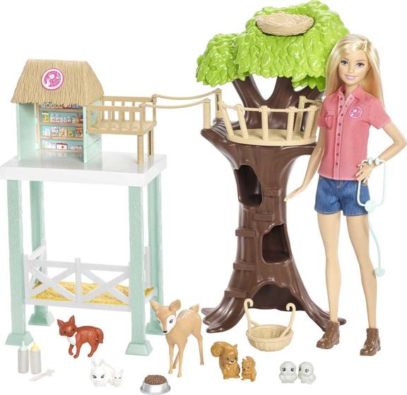 Imagem de Conjunto Barbie Resgate de Animais - Centro de Resgate com 8 Animais