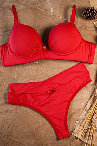 Imagem de Conjunto básico de bojo, base de espuma e elástico encapado Deissy moda intima