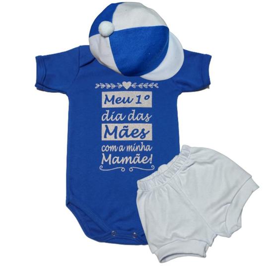 Imagem de Conjunto bebe 100% algodao mesversario/kit dia das maes/menina e menino