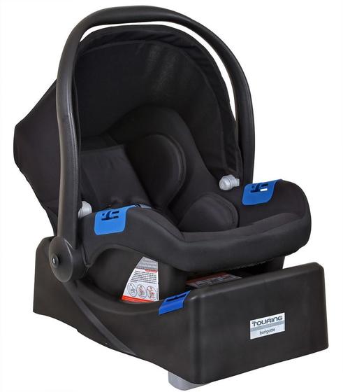 Conjunto Bebê Conforto Touring X e Base - Preto - Burigotto Menor preço em Conjunto Bebê Conforto Touring X e Base - Preto - Burigotto