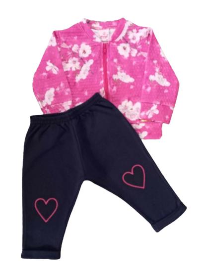 Imagem de Conjunto Bebê Feminino Jaqueta ML + Calça Abrange