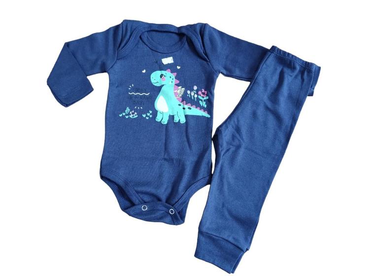 Imagem de Conjunto Bebê Infantil Body Com Mijão Moda Menino Menina