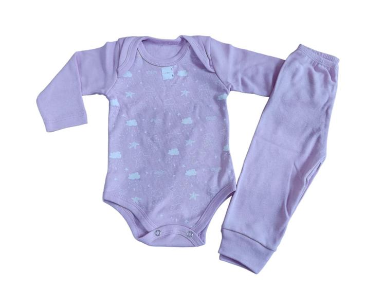 Imagem de Conjunto Bebê Infantil Body Com Mijão Moda Menino Menina