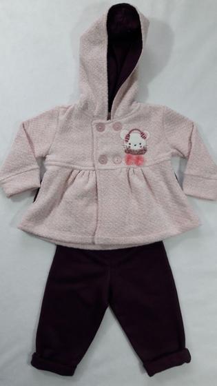 Imagem de Conjunto bebe infantil com casaquinho Moletom flanelado ursinho Have Fun