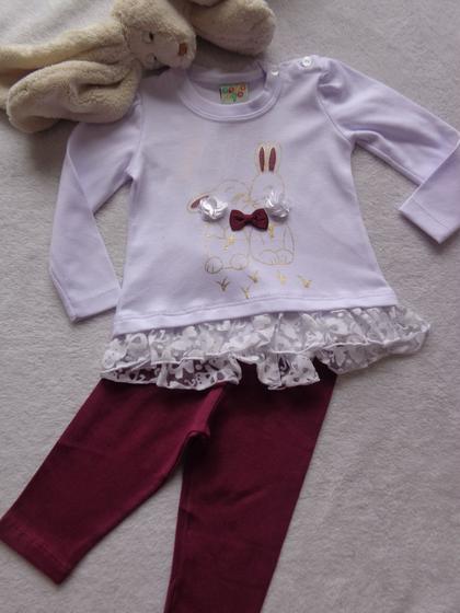 Imagem de Conjunto bebe Infantil menina Coelhinha em cotton Have Fun