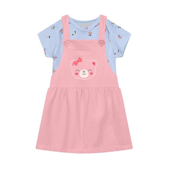 Imagem de Conjunto bebê menina de ursinho Brandili Baby