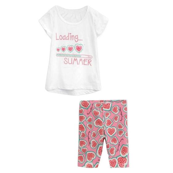 Imagem de Conjunto Bebê Menina Elian Loading Summer Branco