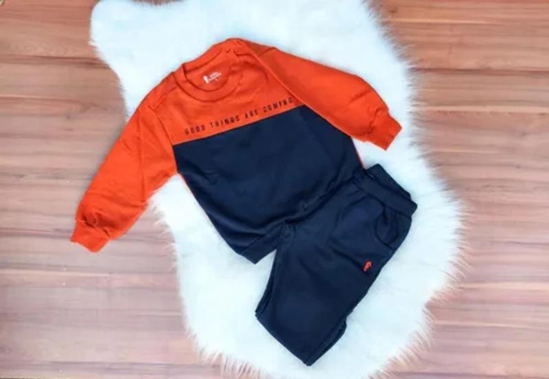 Imagem de Conjunto Bebe Menino Calça E Blusa Moletom