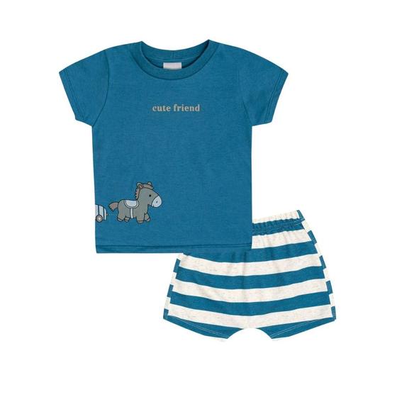 Imagem de Conjunto Bebê Menino Camiseta e Short Pulla Bulla Ref. 50567