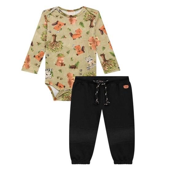Imagem de Conjunto Bebê Menino Safari Em Comfy Moletom Pelúcia Luc.Boo