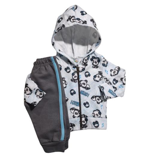 Imagem de Conjunto Bebe Menino Tamanho P Big Day Moletom e Plush Inverno