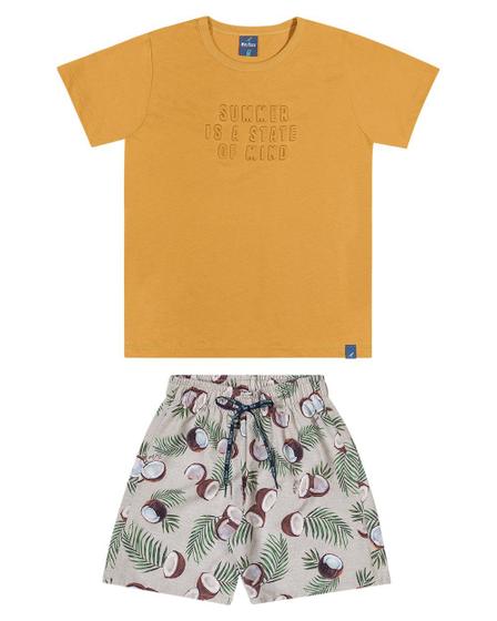 Imagem de Conjunto Bermuda Estampada e Camiseta Rei Rex