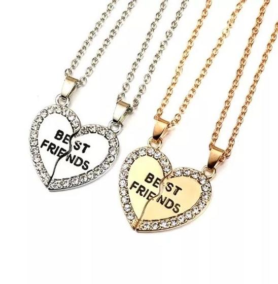 Imagem de Conjunto Best Friends Folheado A Prata E Folheado A Ouro 18k